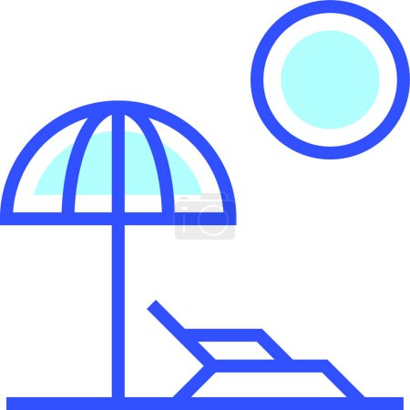 Illustration for Umbrella. web icon simple illustration - Royalty Free Image