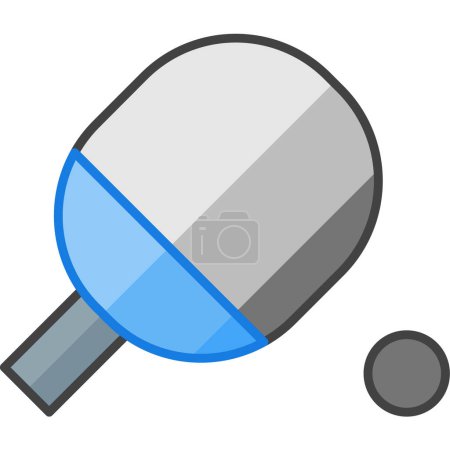 Illustration for Ping pong web icon simple illustration - Royalty Free Image