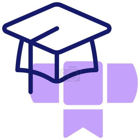Illustration for Graduate icon vector illustration - Royalty Free Image