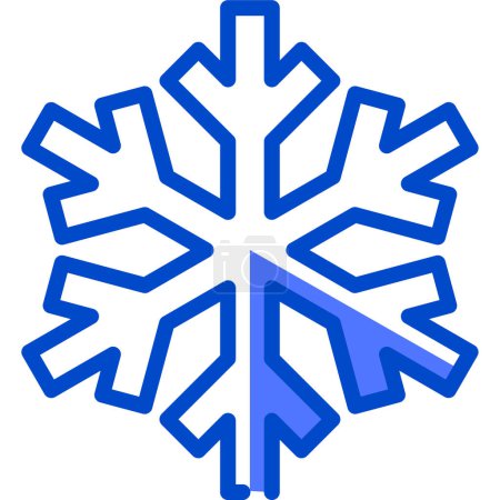 Ilustración de Copo de nieve. icono web ilustración simple - Imagen libre de derechos