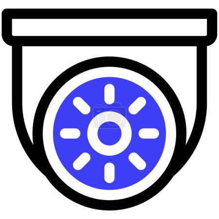 Ilustración de Cctv icono de la cámara, vector ilustración diseño simple - Imagen libre de derechos