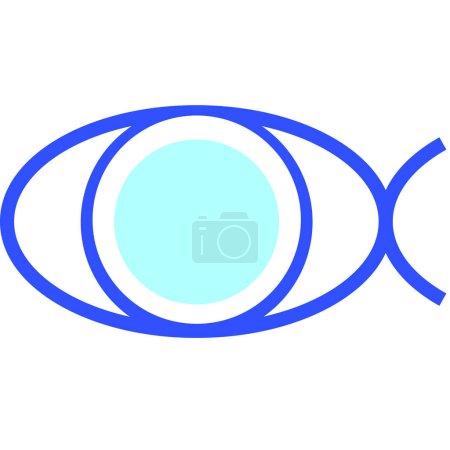 Illustration for Fisheye web icon simple illustration - Royalty Free Image