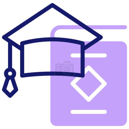 Illustration for Education . web icon simple illustration - Royalty Free Image