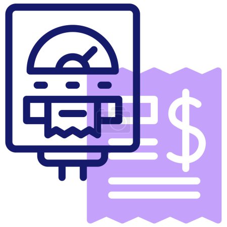 Illustration for Parking Meter. web icon vector illustration - Royalty Free Image