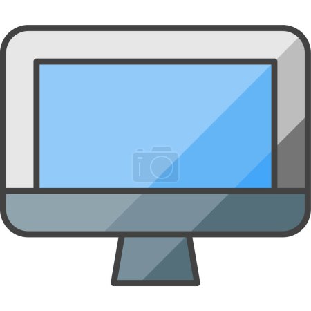 Photo for Computer icon, vector illustration simple design - Royalty Free Image