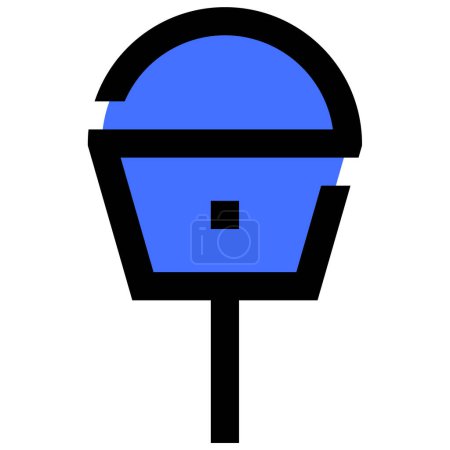 Illustration for Parking meter. web icon simple illustration - Royalty Free Image