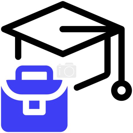 Illustration for Graduate icon vector illustration - Royalty Free Image