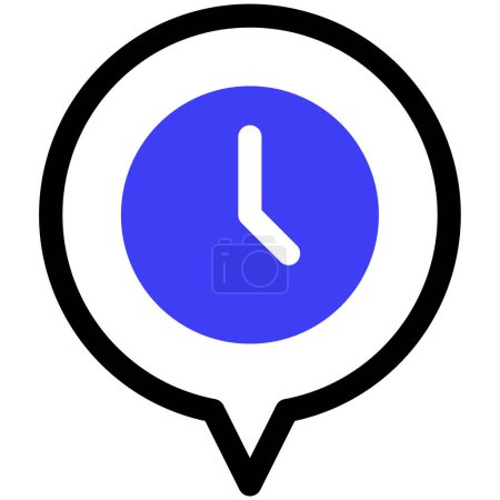 Téléchargez les illustrations : Icône de glyphe de gestion du temps, illustration vectorielle simple - en licence libre de droit