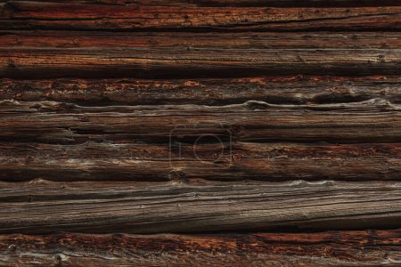 Téléchargez les photos : Horizontal grungy hard wood planks perfect for textured backdrop background that may be painted or stained at one time. - en image libre de droit