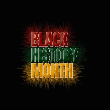 Illustration for Black history month celebrate. vector illustration design Black history month - Royalty Free Image
