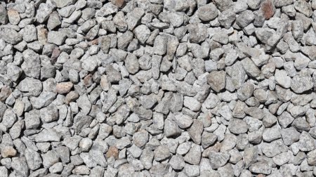Photo for Crushed stone aggregate texture background and backdrop material design - Royalty Free Image