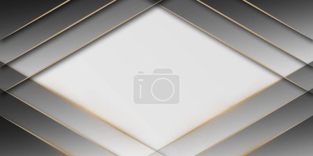 Photo for Luxury white gold empty background - Royalty Free Image