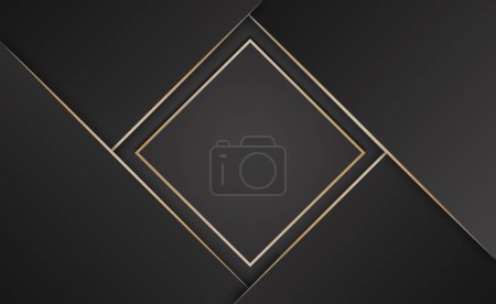 Photo for Golden black background, simple modern empty background design for banner background - Royalty Free Image