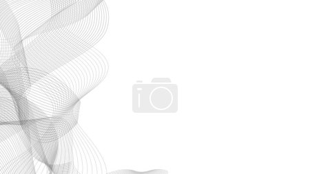 Photo for Wavy line white abstract lines empty backgroundcopy space - Royalty Free Image