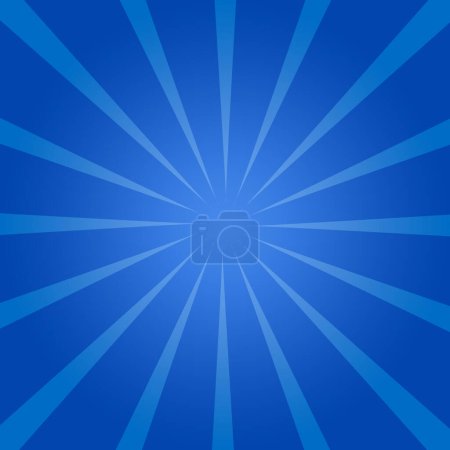Photo for Blue rays background, blue sunburst background - Royalty Free Image