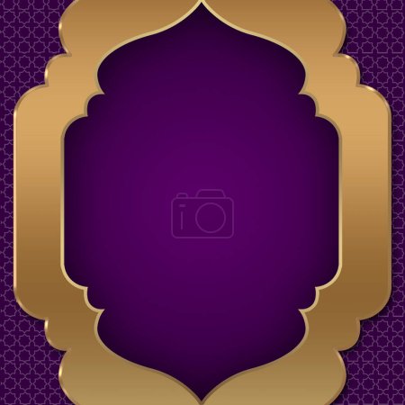 Photo for Islamic background blank design template, ramadan Kareem background with mosque illustration design template - Royalty Free Image