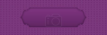 Photo for Modern Islamic background blank text, purple islamic background for Ramadan Kareem and eid Mubarak design illustration, islamic background vector template design illustration - Royalty Free Image