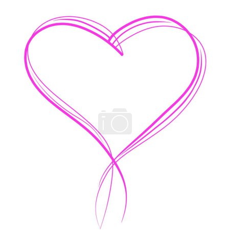 Photo for Pink heart element icon on transparent background, heart symbol pink design png file, happy valentines day - Royalty Free Image
