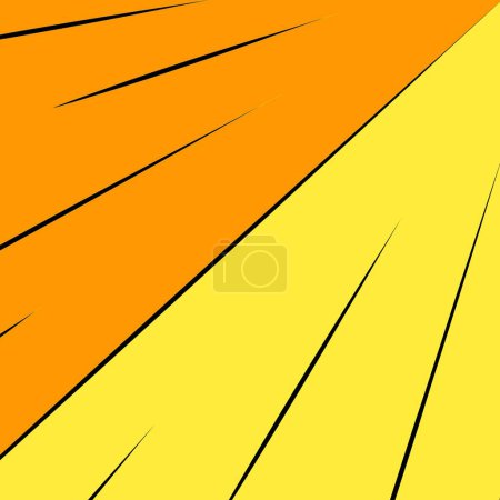 orange yellow cartoon comic background