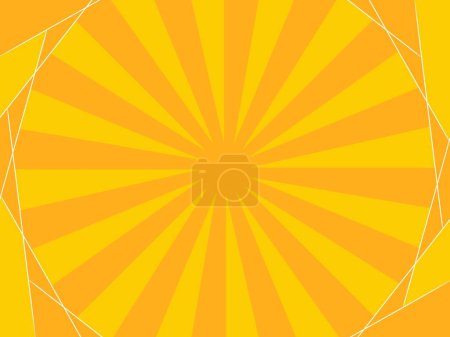 naranja amarillo dibujo animado cómic fondo en blanco plantilla