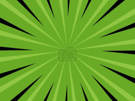 Green cartoon comic background blank template