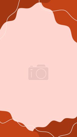 Orange abstrakte Form Hintergrund mit Wellen Porträt Geschichte Hintergrund leer