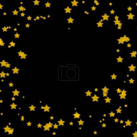 Estrellas sobre fondo negro
