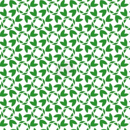 Green leaves seamless background template design element 