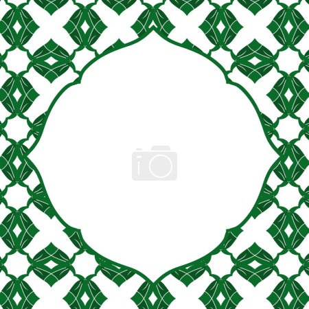 Islamic seamless background with frame ramadan kareem
