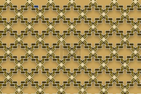 Photo for Abstract seamless geometric islamic background gold brown, ethnic muslim ornaments backdrop, golden background with seamless design template - Royalty Free Image