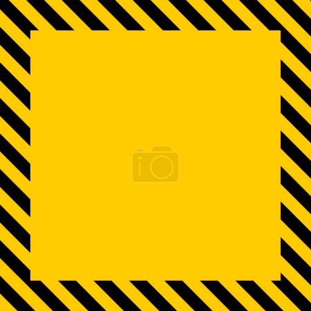 under construction sign blank yellow rectangle, rectangle yellow background with warning stripes