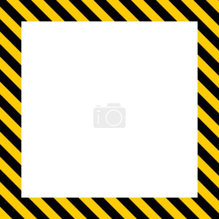 under construction sign blank white rectangle, rectangle white background with warning stripes
