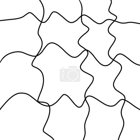 Esbozo abstracto de elemento negro de un fondo de plantilla de diseño de rama 
