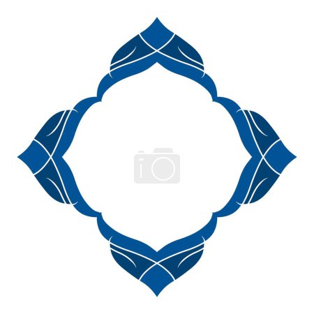 Photo for Islamic seamless pattern background element blue, arabic pattern background design banner - Royalty Free Image