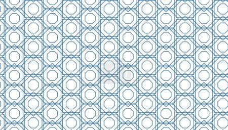 abstract seamless geometric islamic background blue, ethnic muslim ornaments background white 