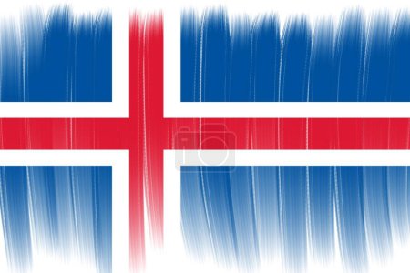 national flag of iceland brush flag background design, iceland flag design template