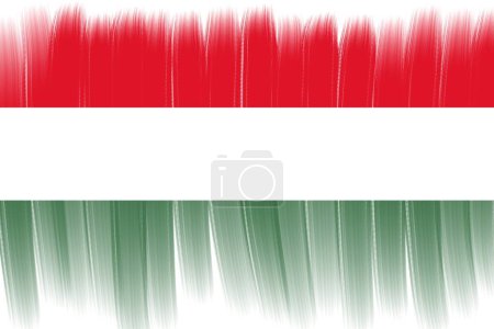 Photo for Brush flag Hungary background, Hungary flag design template elemen - Royalty Free Image