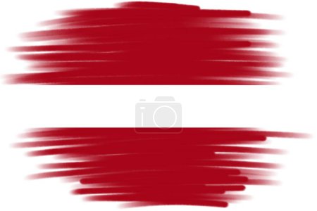 national flag of austria design template background, austria flag brush stroke flag
