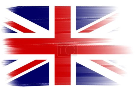 Brush flag of United Kingdom design