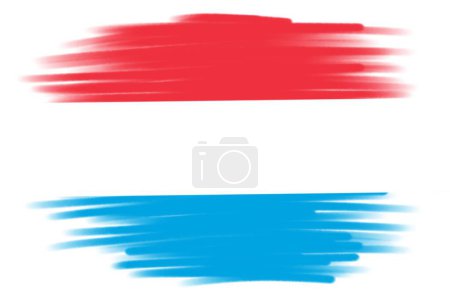 Pinsel Flagge LUXEMBURG Hintergrund