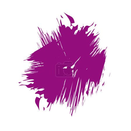 Téléchargez les illustrations : Modèle de conception brosse violet fond transparent, élément aquarelle violet - en licence libre de droit