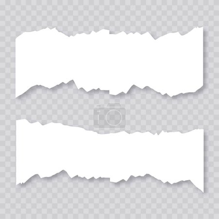 Ilustración de Conjunto diseño papel corte botón plantilla colección de rasgado hojas de papel desgarrado png elemento de archivo - Imagen libre de derechos