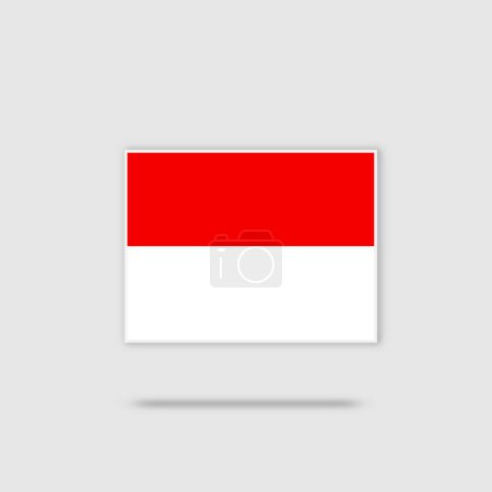 Téléchargez les illustrations : Drapeau national de l'Indonésie format de fichier vectoriel eps - en licence libre de droit