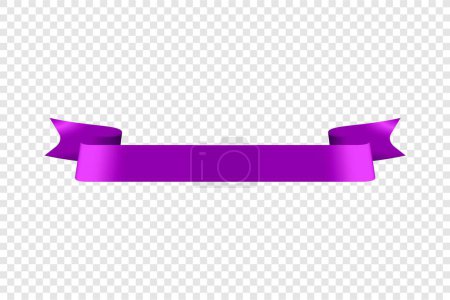Ilustración de Diseño de elemento de cinta púrpura, diseño de ornamento de cinta color púrpura - Imagen libre de derechos