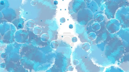 Photo for Watercolor sky and clouds, abstract watercolor background, vector illustration | Abstract blue watercolor gradient paint grunge texture background. - Royalty Free Image