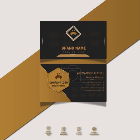 Photo for Creative and clean corporate business card template layout. Vector illustration. Stationery design - Royalty Free Image