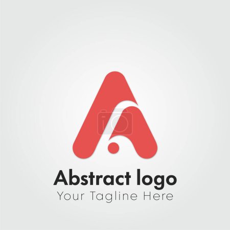 Photo for Abstract letter A logo design concept template.A Letter Logo. a logo template - Royalty Free Image