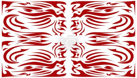 Photo for Abstract background illustration with a red theme. Perfect for posters, photo frames, website wallpapers, banners, stickers, backdrop, presentation, paper, card - Royalty Free Image
