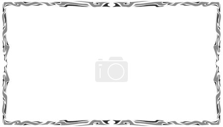 Illustration for Abstract background with black and gray texture frame border. Perfect for greeting cards, invitation cards, photo frames, website wallpapers. - Royalty Free Image