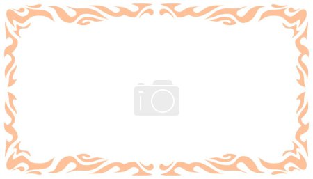 Illustration for Abstract background illustration with peach fuzz pantone colour frame. Perfect for wallpaper, background, poster, banner, book cover - Royalty Free Image